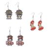 2023 Mother's Day Rainbow Wood Pendant Earrings - Holiday Party Jewelry