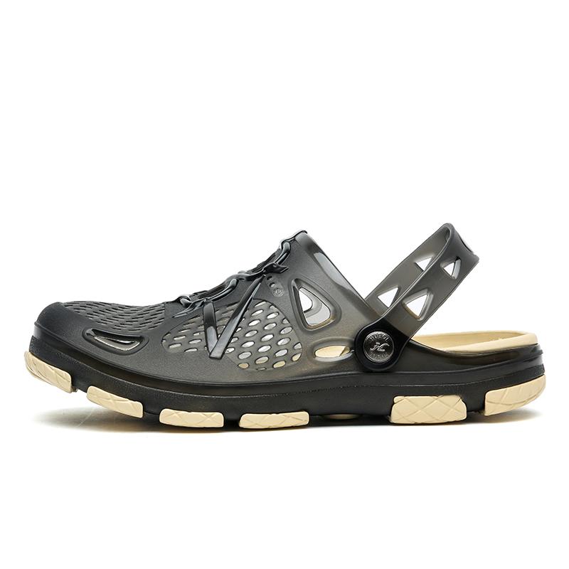 

Летняя мужская прозрачная обувь, сандалии и тапочки, мужская садовая пляжная обувь 38 чёрный