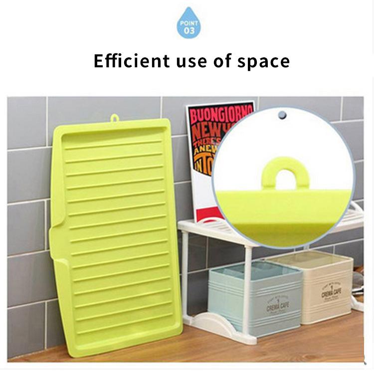 Kitchen Cutlery Filter Plate Plastic Dish Drainer Tray Bowl Cup Drainer Dishes Sink Drain Rack Drain Board Tea Tray Kitchen Tool