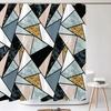 3D Classic Geometry Pattern Printed Fabric Shower Curtains Bathroom Curtain Bath Screen Waterproof Product Home Decor with Hooks