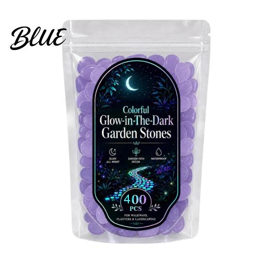 Fade Resistant Glow Rocks 1.5cm Luminous Stones in The Dark Garden Pebbles Outdoor Glowing Rocks Stones Decorative Pebbles for Pathway Patio