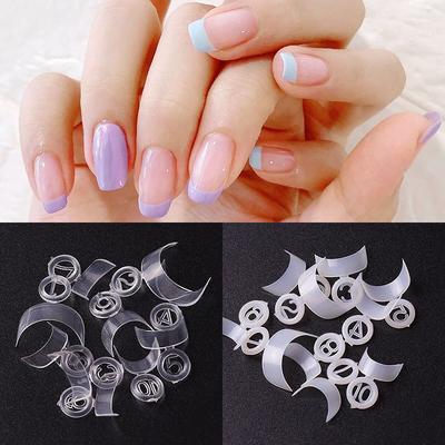 500 pezzi di punte per unghie finte stile francese, naturali trasparenti, in gel UV acrilico, per unghie, estensione, accessori per saloni di manicure