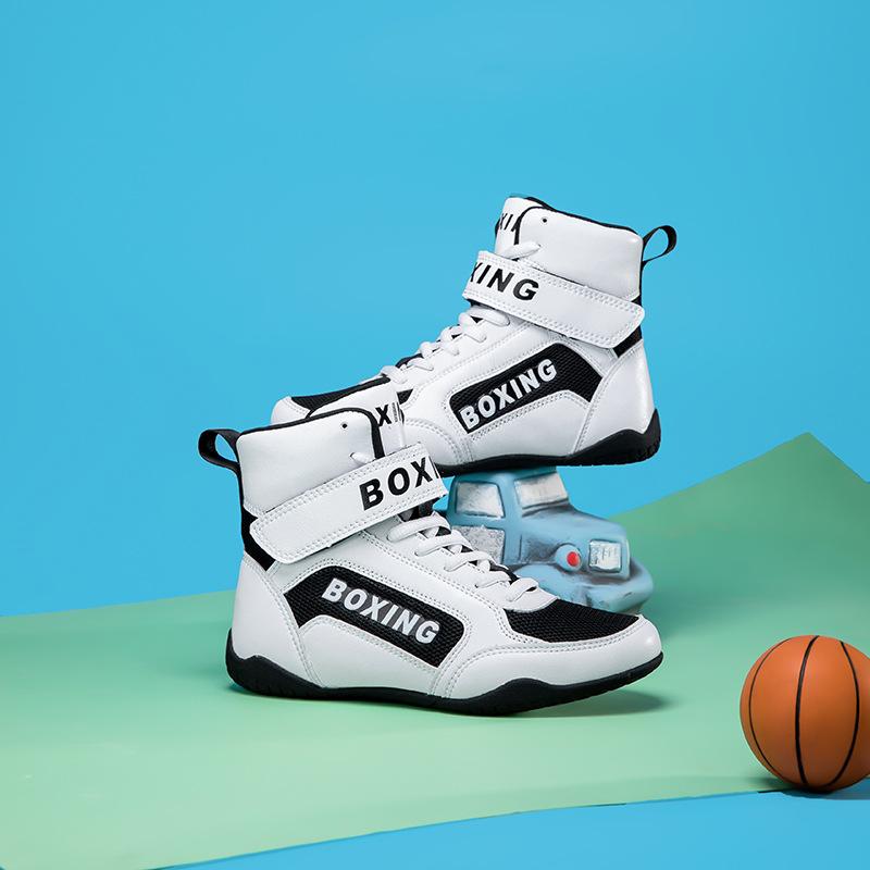 

Children s Sports Shoes Boxing Sanda Men s Comprehensive Training High Top Deep Squat One-piece Generation 36