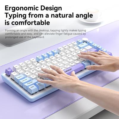 K82 Wired Gaming E-sports Three-mode Mechanical Keyboard with High Value RGB Knob Mechanical Keyboard