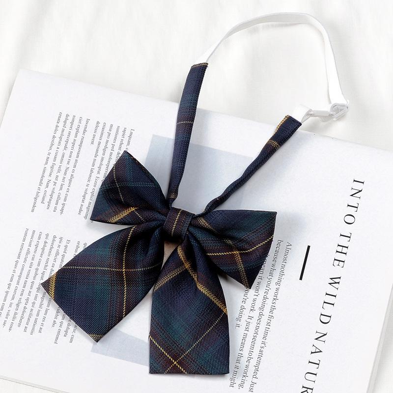 Unisex Preppy Karomuster Japanische Schuluniform Fliege