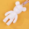 10Pcs White Blank Graffiti Bear Keychains Diy Painting Toy For Kids Birthday Party Favors Kindergarten Gift Goodie Pinata Filler