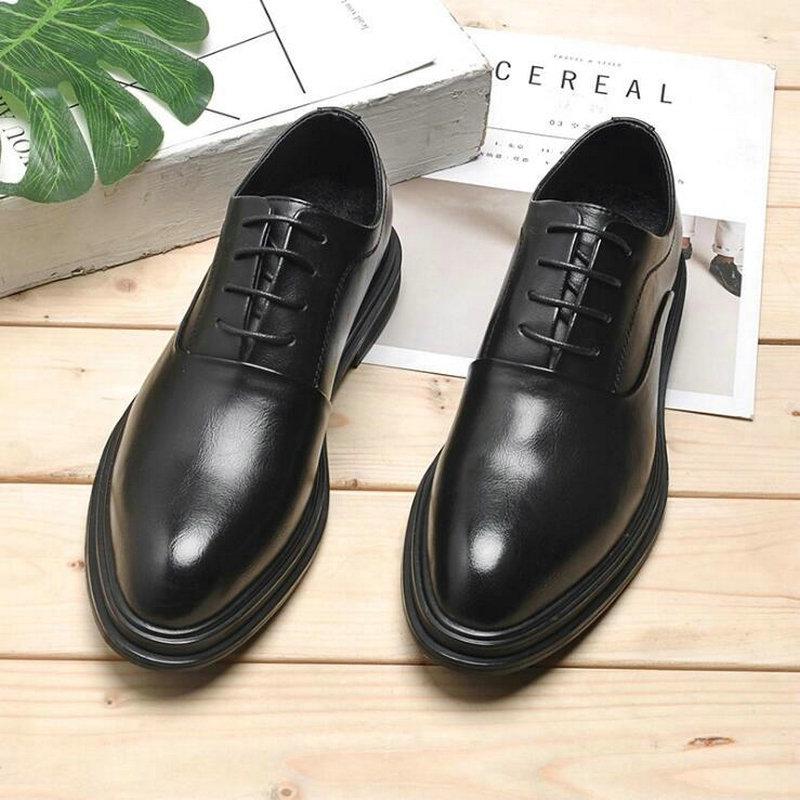 Herrenschuhe Oxfords Business Büro Spitz Schwarz Braun Schnürschuhe Herren Formelle Schuhe Hochzeitsschuhe ghj789