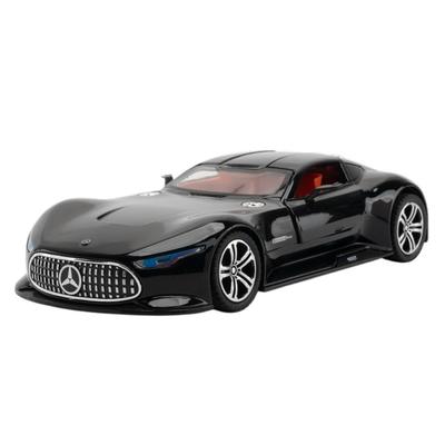 Mercedes-Benz AMG Vision Gran Turismo 1:24 Druckguss-Legierung Rückzieh-Rennwagenmodell, Glänzendes Schwarz