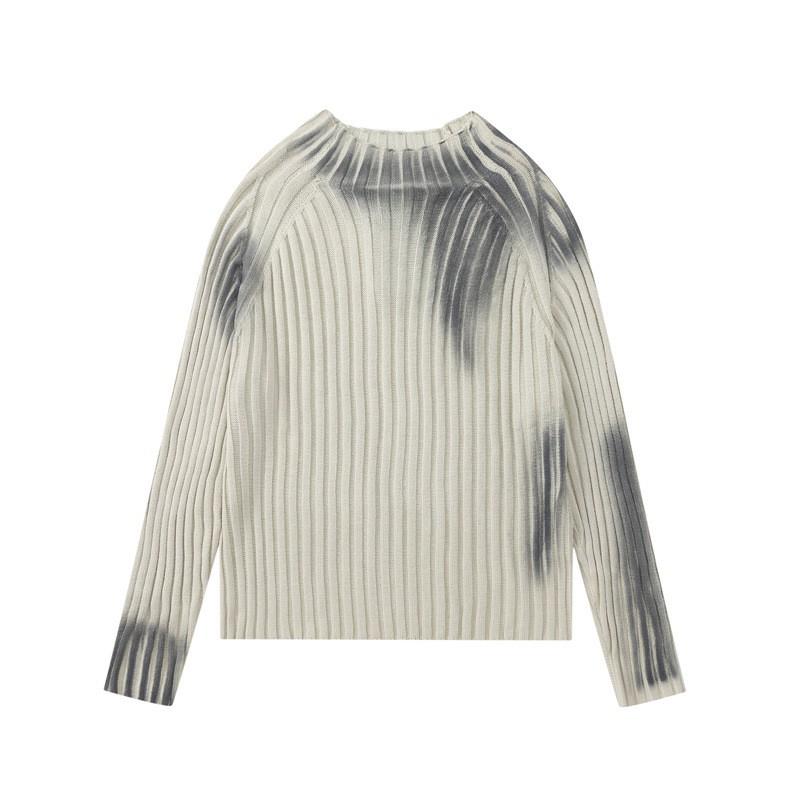 Womens Vintage Crew Neck Knit Sweater Streetwear Casual Slim Fit Pullover Teens Winter Long Sleeve Top