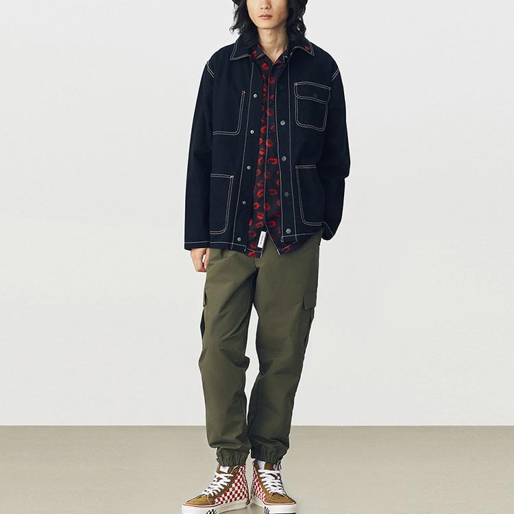 Vans Red Lip Work Jacket Men Jackets Black VN0A3WF1Z4A