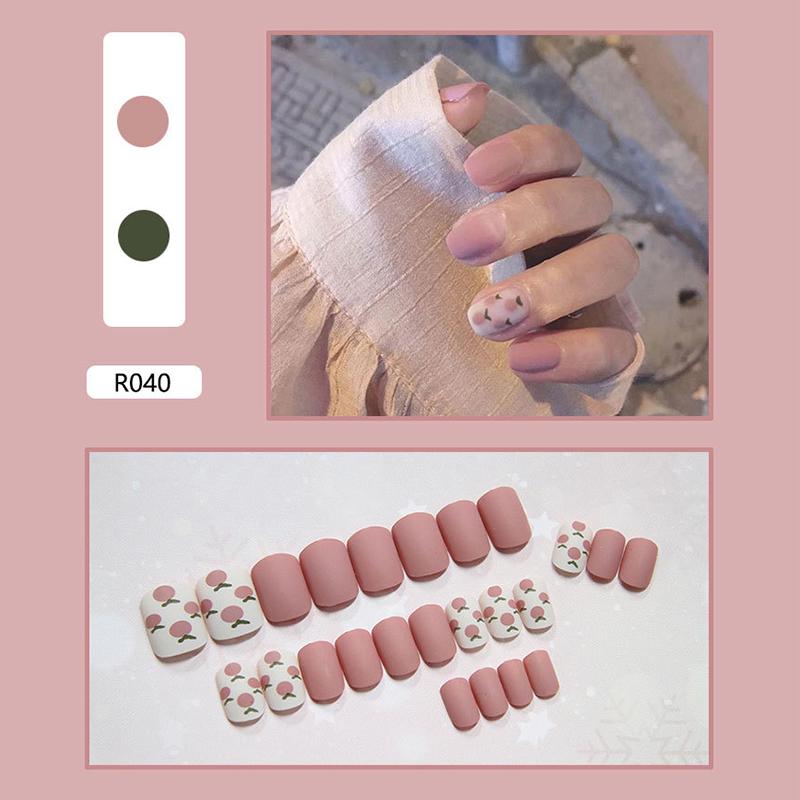 

24 шт. в коробке, новые готовые накладные ногти, накладные ногти, водонепроницаемые, пригодные для ношения 40