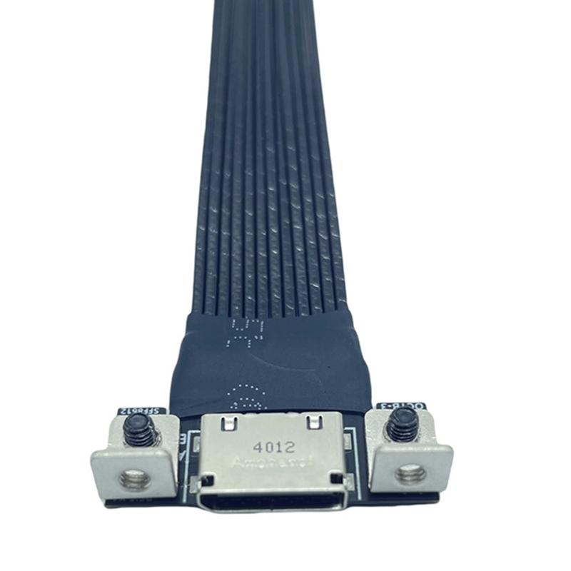 M.2 to Oculink 4i Extension Cable PCIe4.0 Gen4 Silver Plated Cable for M.2 M Key NVME to SFF8611 Adapter Cable