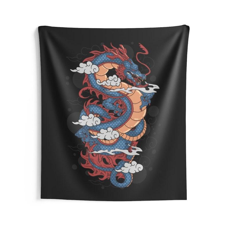 Dragon shape tapestry 75x100 чёрный