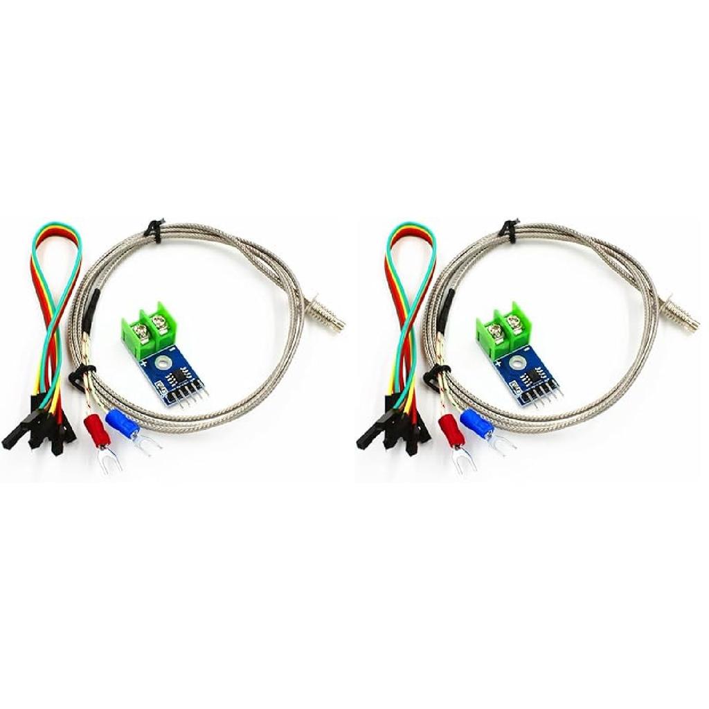 HiLetgo DC 3-5V MAX6675 Module + K Type Thermocouple Temperature Sensor Thermocouple Sensor Set M6 Screw for Arduino