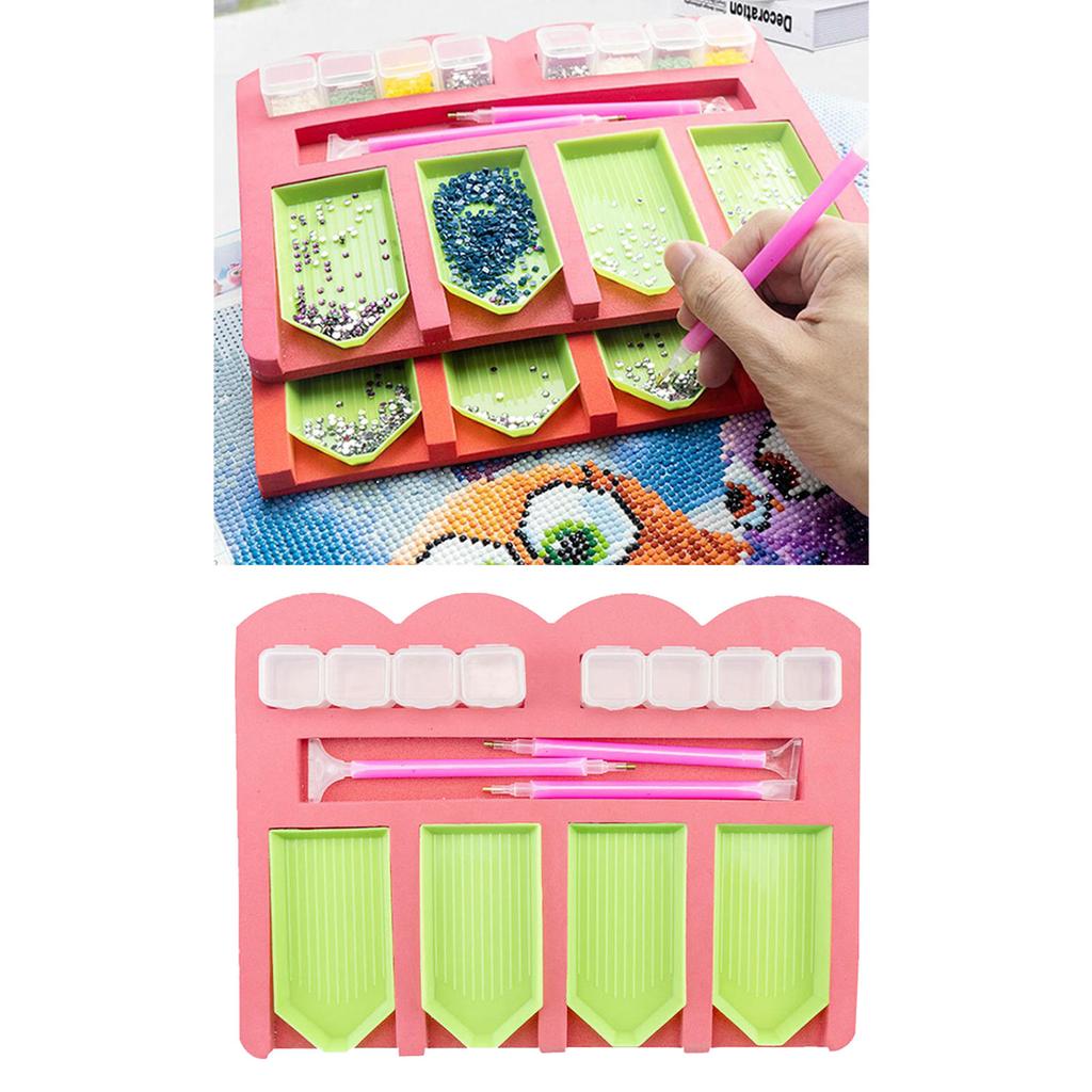 Satın alın DIY Diamond Painting Accessories Plastic Tray Organizer