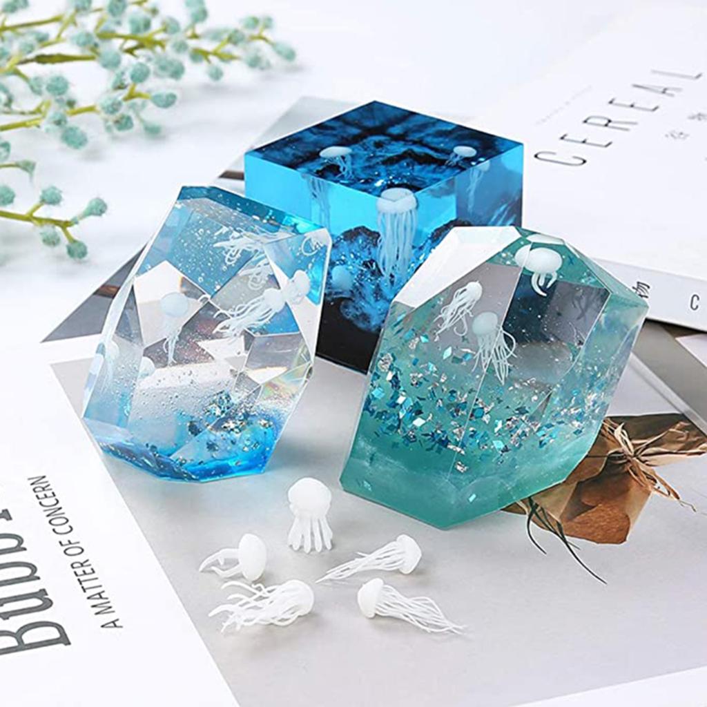 Silikonform für Schmuckherstellung und Backen Wiederverwendbare Harzfüller Kristallform für DIY-Enthusiasten Bäcker und Bastler