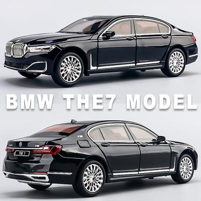 1:24 BMW 760LI 530LI I5M60 Miniature Diecast Toy Car Vehicle Model Home Decoration & Computer Desktop Ornaments Holiday Present