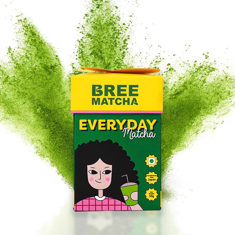 

Bree Matcha’s Everyday Matcha Tea | Japanese Matcha Green Tea Powder | Sourced from Kagoshima, Japan | No Artificial Sweeteners | 30g Match