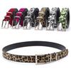 Y2K PU Leather Waist Belt Metal Buckle Punk Waistband Elegant Leopard Print Belt  Female/Girls