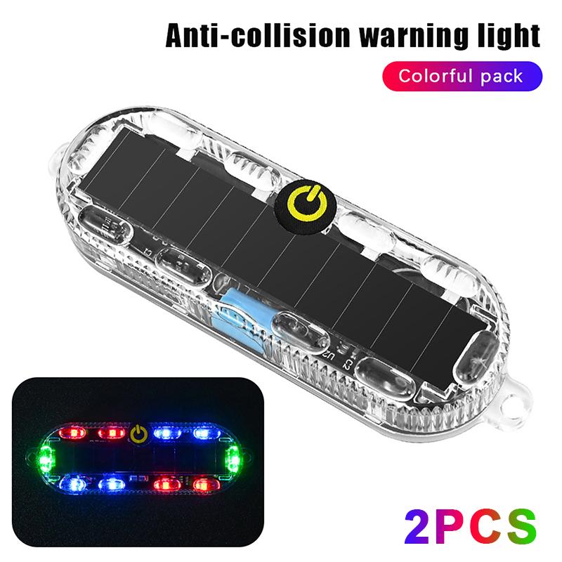 1/2PCS Adjustable Auto Parking Lamp Rear Warning Light Solar Flashing Warning Light LED Warning Safety Flashing By Strobe Light