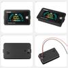 1 Set Lifepo4 Blei-Säure Lithiumbatterie DC8-100V Batteriekapazitätsanzeige mit Temperaturalarm LCD-Bildschirm Stromzähler