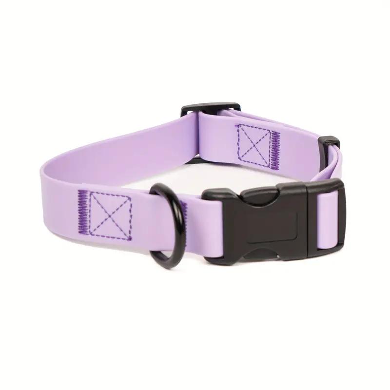 Dog Collar, Waterproof Plastic PVC Rubber WashableOutdoor Puppy Collars Durable Adjustable for Small Medium Large Dogs