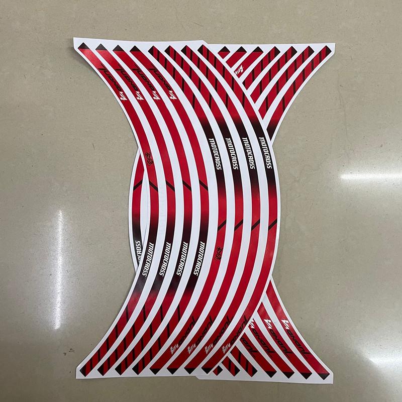 

16PCS wheel hub car rim sticker motorcycle rim sticker personalized wheel hub modified reflective wheel sticker