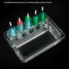 20 Pcs Tattoo Needles Stand Waterproof Ink Cartridge Needle Holder Placement Rack Disposable Washing Cup Clean Double Layer
