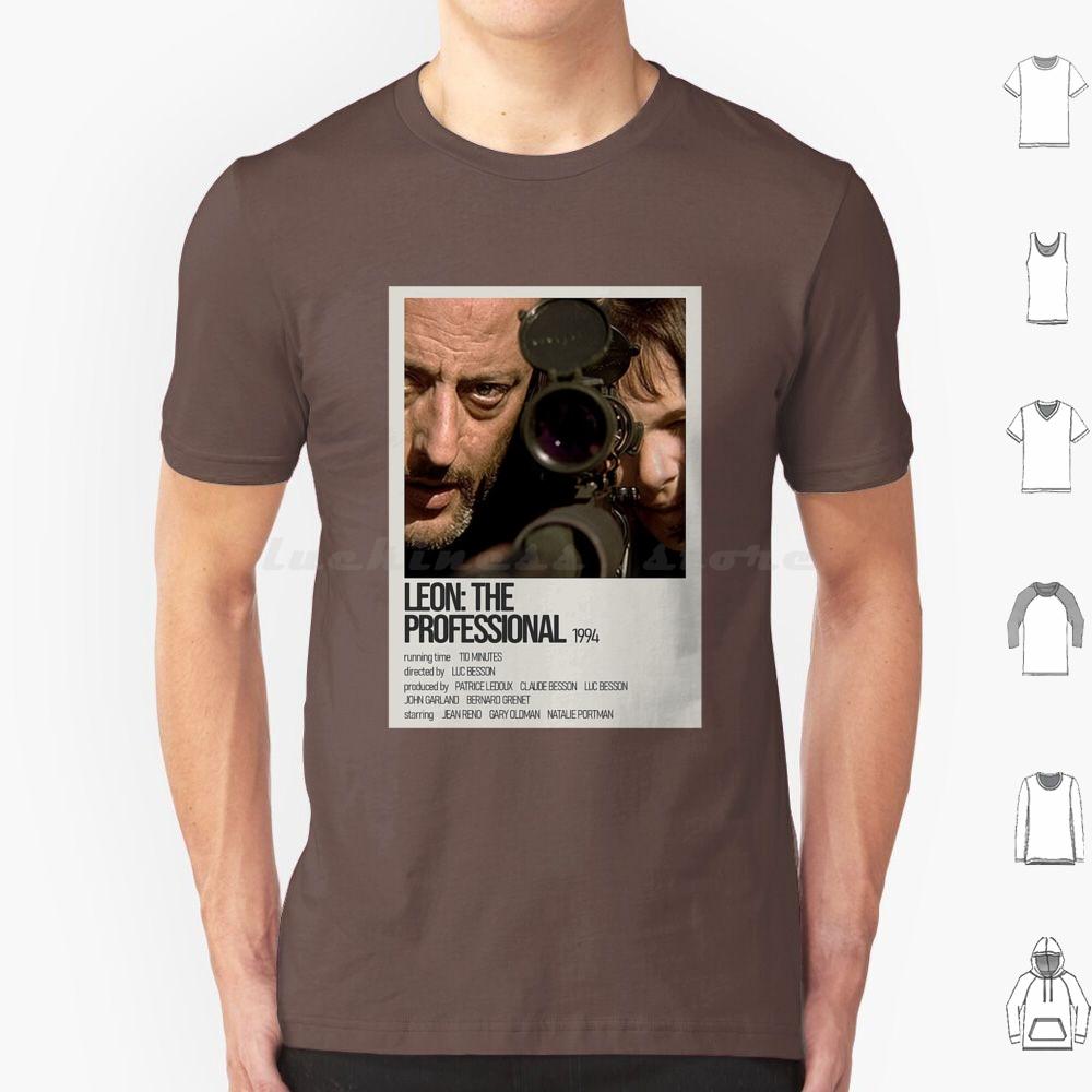 Léon Der ProfiGelb Schwarz Kunstwerk T-Shirt Baumwolle Herren Damen DIY Druck Leon Leon Der Profi Film Mathilda Natalie