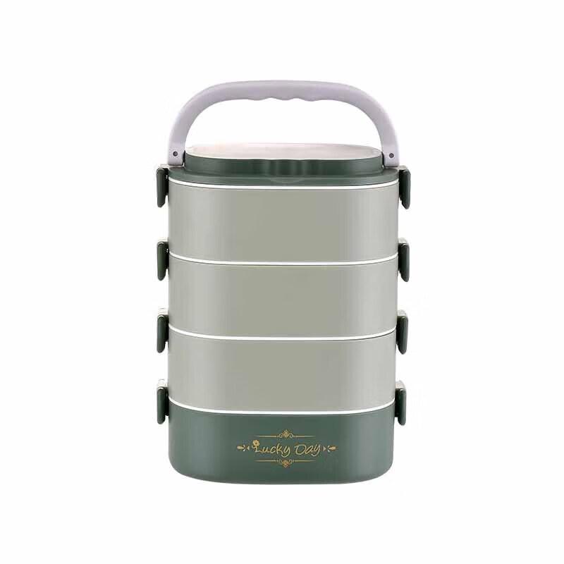 Huiguang 304 Stainless Steel 4-Layer Insulated Lunch Box