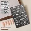 Lace Nail Art Transfer Printing Steel Plate Bowknot Polka Dots Nail Tools Bowknot Silicone Stamp Template