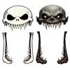 Front Door Background Decor Halloween Giant Skull Banner, Spooky Skeleton Porch Hanging Creative Scary Entrance Banners for Yard, Outdoor Party
