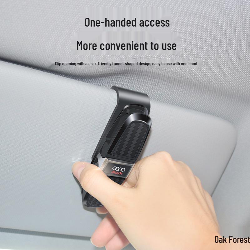 Multi-Functional Car Sunglasses Holder & Sun Visor Clip