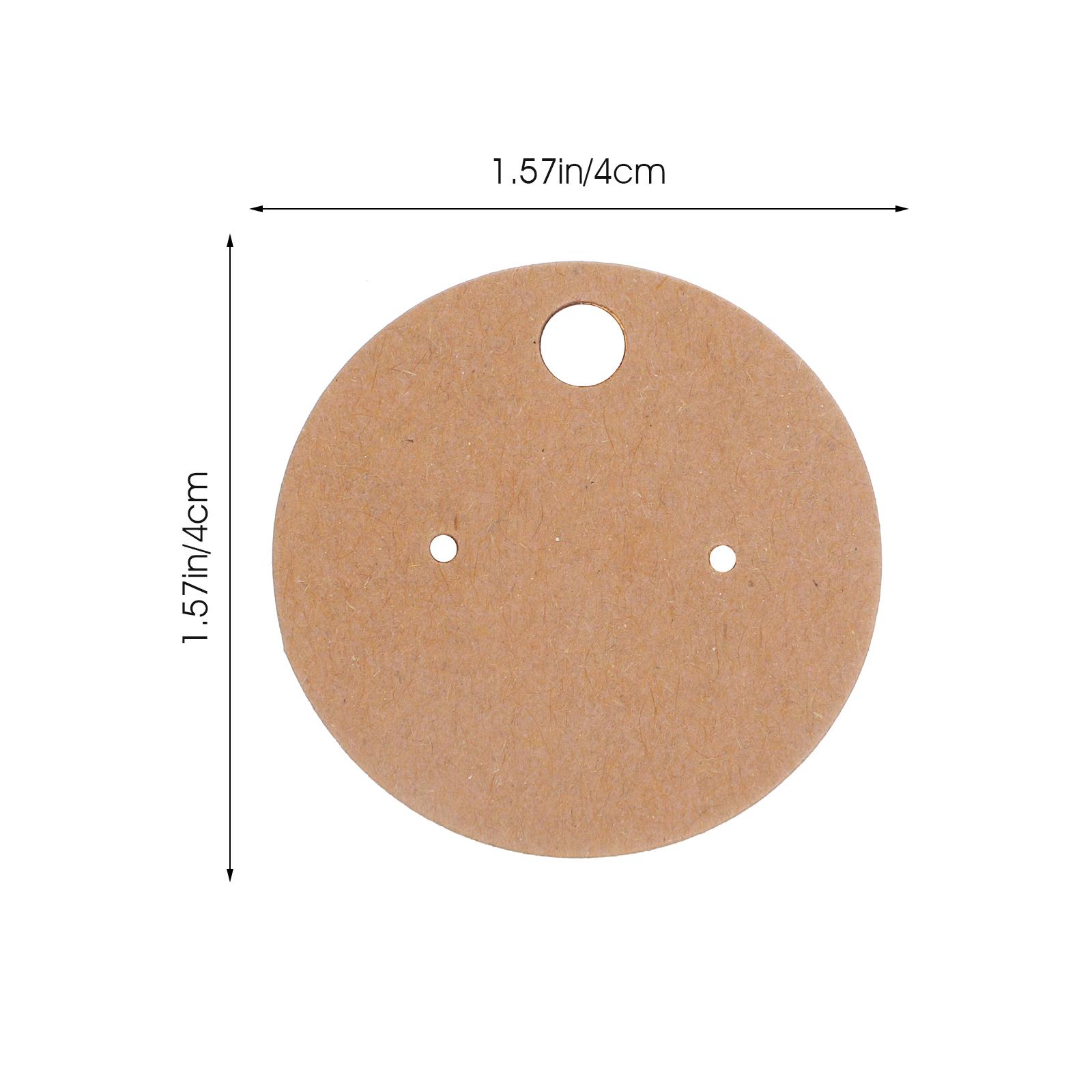 

100Pcs Jewelry Display Cards Kraft Paper Earring Holder Cards for DIY Packaging Showcase Counter Top Organizing Solutions other світло-коричневого кольору