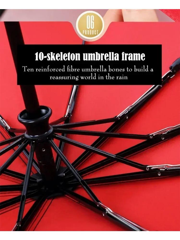 Windproof Double Layer Resistant Umbrella Fully Automatic Rain Men Women 10K Strong Luxury Business Male Large Umbrellas Parasol