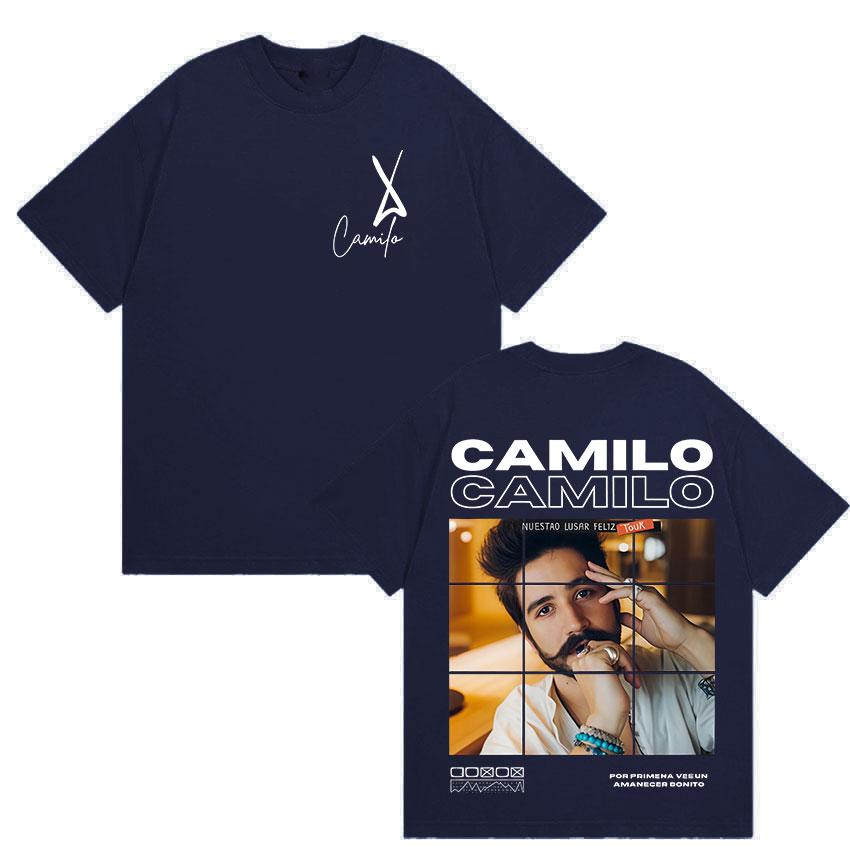 Rapper Camilo Tour Album Graphic Cover TShirt Men Clothing Pop Music Cotton TShirts Loose ONeck Short Sleeve Tshirt Streetwear