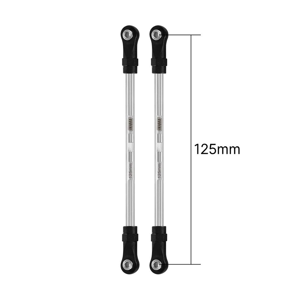 Injora Stainless Steel Builders Links With Rod Ends For 110 Rc Crawler Car