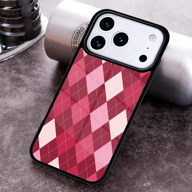 Blair Argyle Pattern Phone Case For iPhone 17 16 15 14 13 12 11 Pro Max Plus 17Air Soft Silicone Cover