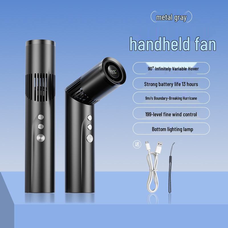 Portable Multi-Functional Mini Lipstick Fan with 199-Speed Turbo and Stepless Speed Control