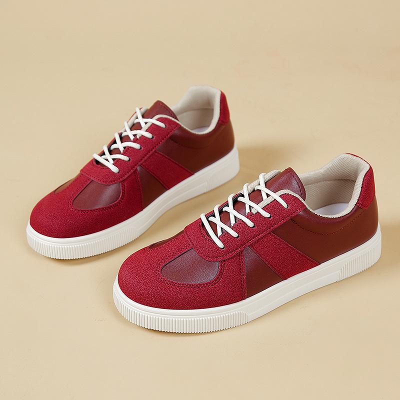 New Flat Leopard Print Lace-up Casual Sports Shoes