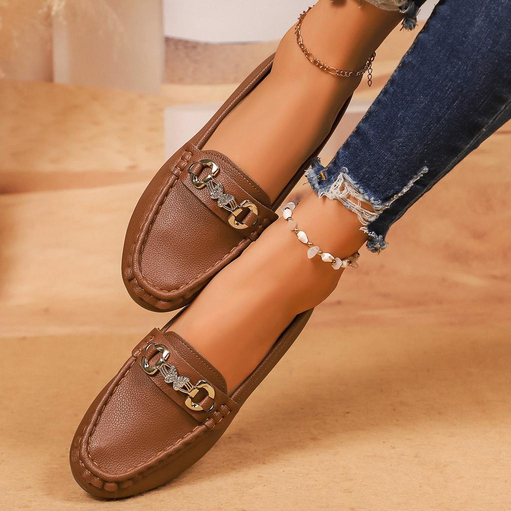 Fashion Women Loafers Fashion Round Toe Solid Flat Sneakers Women Spring Autumn Shoes Casual Slip on Mary Jane Shoes Zapatos De Mujer