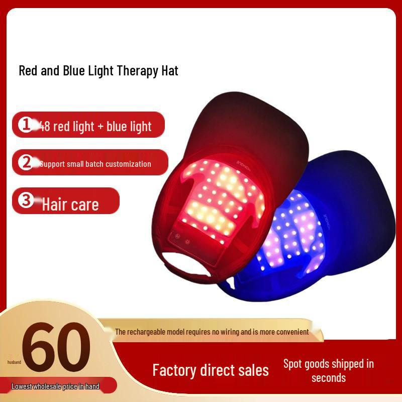 

Infrared Hair Growth Cap with 3-Level Temperature & Blue-Red Light Therapy Rechargeable Version чёрный