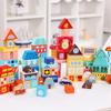 City Builder Little Wooden Kids Building Blocks Set Colorful Educational Toy