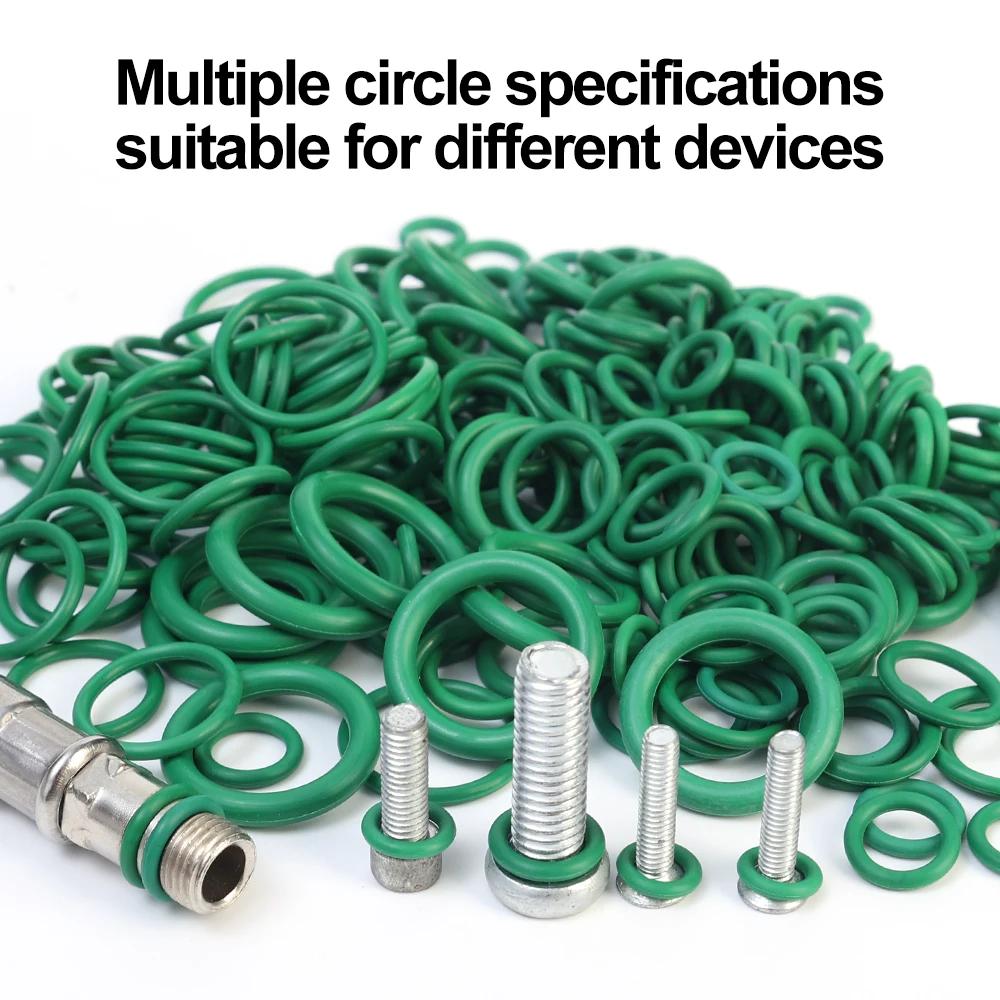 Universal Rubber O-Rings Sealing Rings 18 Sizes Compressor Car Air Conditioning Sealed Rings Gasket Auto Repair Washer Gaskets