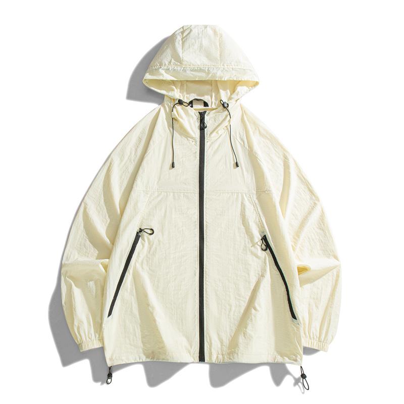 

Sun Protection Clothing For Men Summer, Thin Cut Sun Protection Clothing, Assault Suit, Stand Collar Loose Jacket, Lightweight Skin Clothing 2XL абрикосовый