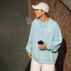 Li Ning Sports Lifestyle Series Letter Logo Printed Round Neck Loose Pullover Warm Sweatshirt Unisex sweatshirt Blue AWDT607-4