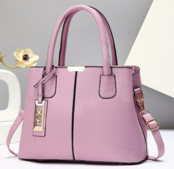 2024 Spring Women's Large Capacity Shoulder Crossbody Bag with Iron Pendant