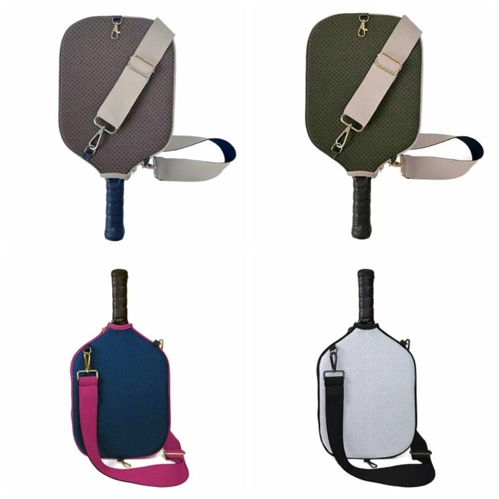 Zipper Holder Pickleball Racket Sleeve Single Shoulder Strap Pick Case Protector  Indoor Outdoor