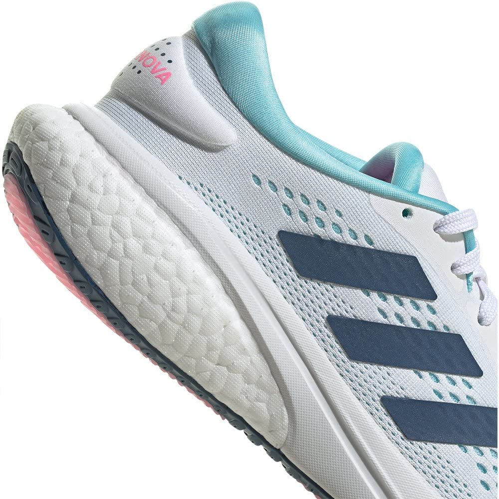Adidas Supernova 2 Running Shoes for Blue cm Women, White/Wondersteel/Bliss (GW9100) 22.5