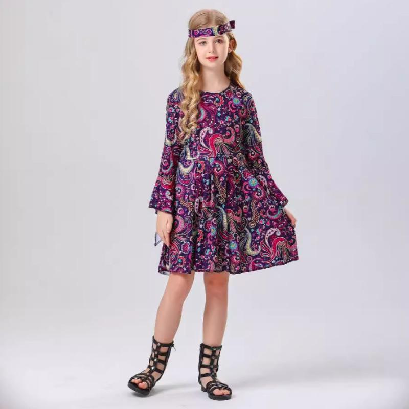 Cosplay retro disco hippie kids hip hop costume